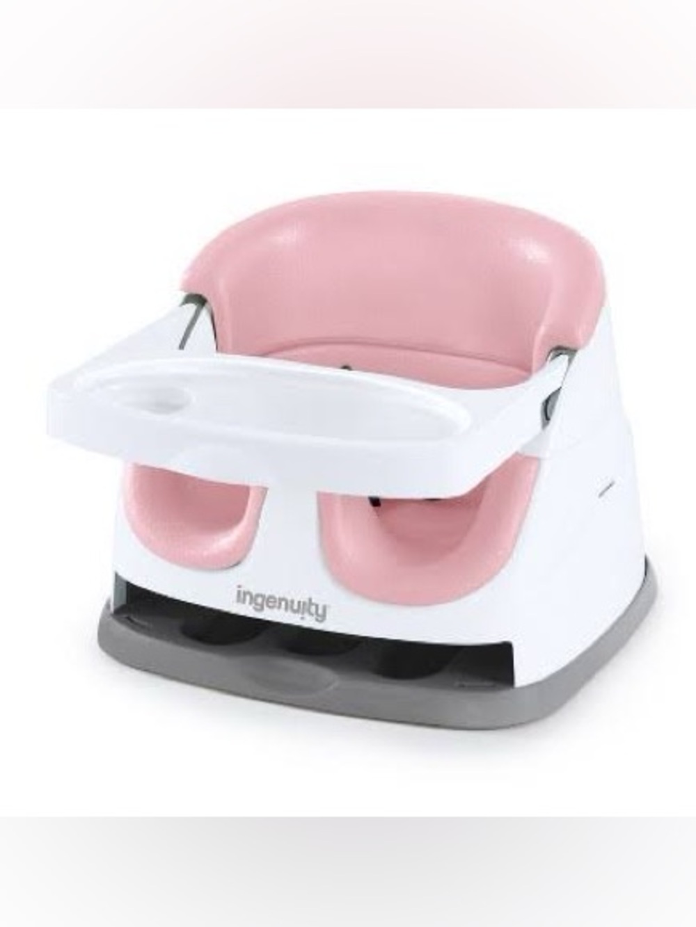 Ingenuity Pink Baby Floor Seat with Removable Tray and Support
